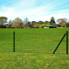 Euro fence steel 82ftx3.9ft green