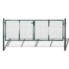 Garden mesh gate fence door wall grille 113.8" x 29.5" / 120.5" x 49.2"