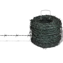 Barbed wire entanglement wire green wire roll 328.1'