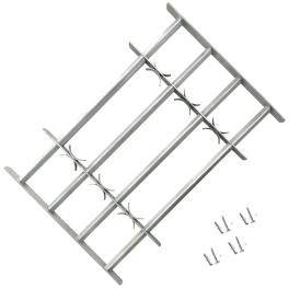 Adjustable security grille for windows with 4 crossbars 27.6"-41.3"