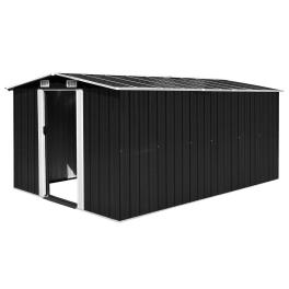 Garden shed anthracite galvanized steel large garden shed