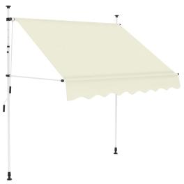 Retractable awning cream