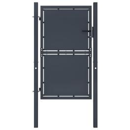 Garden gate steel 39.4"x78.7" anthracite