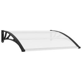 Door canopy black and transparent