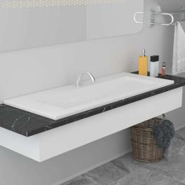 Built-in basin 39.8"x15.6"x7.3" ceramic white