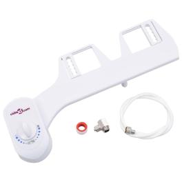 Bidet toilet seat attachment single nozzle