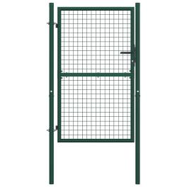 Fence gate steel 39.4"x68.9" green