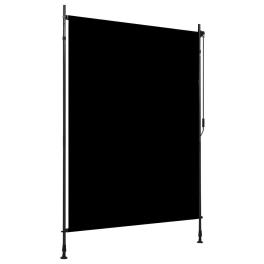 Roller blind anthracite fabric with pa coating, steel, aluminum