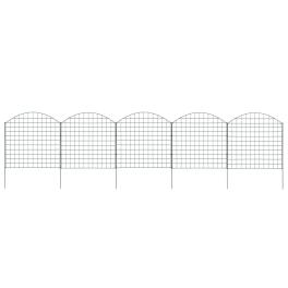 Arched garden fence set 30.5"x30.9" green