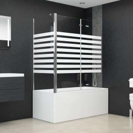 Bath enclosure 47.2"x26.8"x51.2" tempered glass stripe