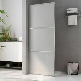 Walk-in shower wall with whole frosted esg glass 45.3"x76.8"