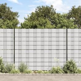 Garden privacy screen pvc 229.7'x0.6' white