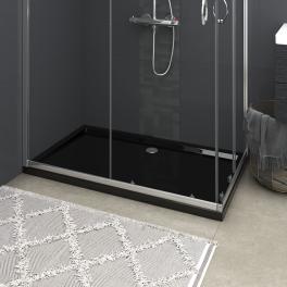 Rectangular abs shower base tray black 27.6"x47.2"
