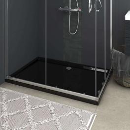 Rectangular abs shower base tray black 31.5"x47.2"