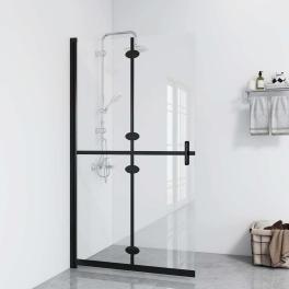 Foldable walk-in shower wall transparent esg glass 27.6"x74.8"