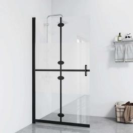 Foldable walk-in shower wall half frosted esg glass 31.5"x74.8"