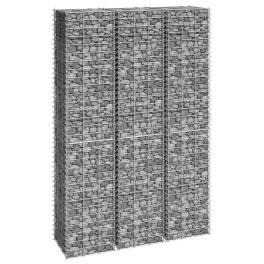 Gabion raised bed silver iron extra tall gabion raised bed