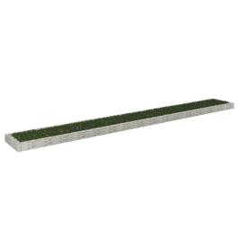 Gabion raised bed silver galvanized steel large durable