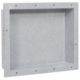 Shower niche matt gray 16.1"x20.1"x3.9"