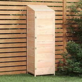Garden shed brown solid fir wood medium garden shed rectangular