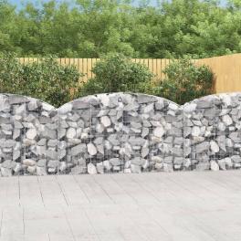 Gabion basket silver galvanized iron 78.7x11.8x47.2 in