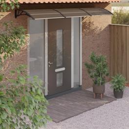 Door canopy black polycarbonate 118.1 x 29.5 in durable