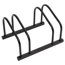 Bike rack for 2 bikes black steel