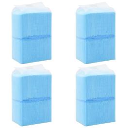 Pet training pad set of 400 blue and white