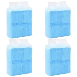 Pet training pad set of 400 blue and white