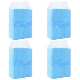Pet training pad set of 400 blue and white