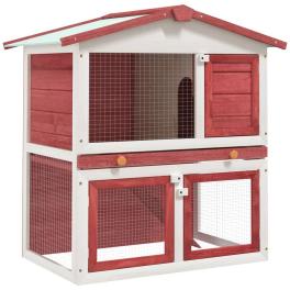 Rabbit hutch red and white