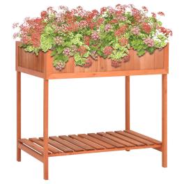 Herb planter brown solid firwood, plywood medium herb planter