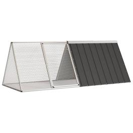 Rabbit cage anthracite galvanized steel large rabbit cage