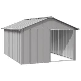 Dog house anthracite galvanized steel large durable dog house