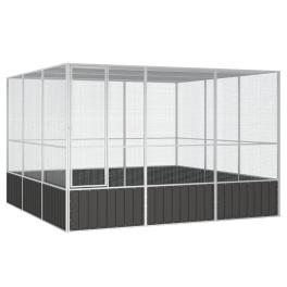 Bird cage anthracite galvanized steel large bird cage