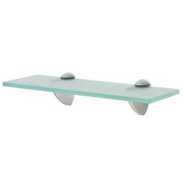 Floating shelf clear tempered glass, zinc alloy 11.8 x 7.9 in