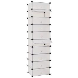Shoe organizer white plastic panels, steel frames shoe organizer