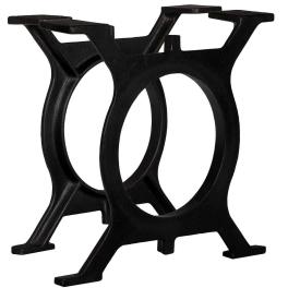 Coffee table leg set of 2 black cast iron medium