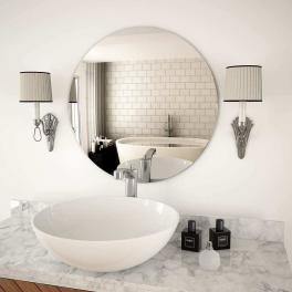 Wall mirror glass 23.6 in diameter wall mounting wall mirror