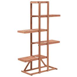 Plant stand brown solid cedar wood 33.9 x 14.2 x 54.7 in durable