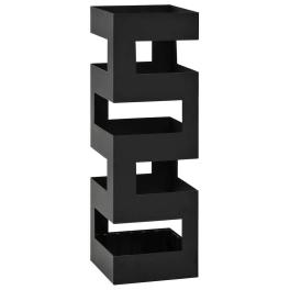 Umbrella stand black powder-coated steel modern umbrella stand