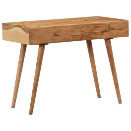 Desk honey solid acacia wood 39.4 x 20.1 x 29.9 in desk