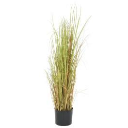 Artificial plant green, brown, black plastic medium