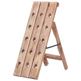 Wine rack for 15 bottles 10.2"x19.7"x27.6" solid mahogany wood