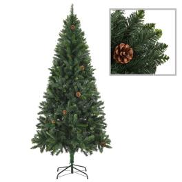 Christmas tree green pvc, iron 6ft decorative inlays