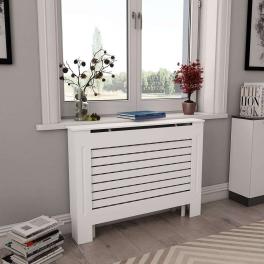 Radiator cover white 44.1"x7.5"x32.1" mdf