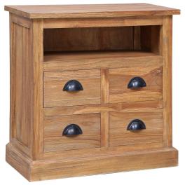 Side cabinet teak solid teak wood medium side cabinet