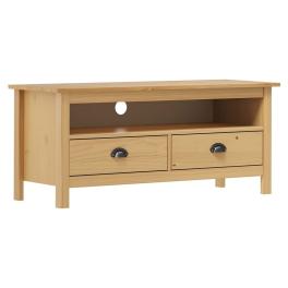 Tv cabinet honey brown solid pine wood medium tv cabinet