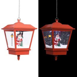 Christmas hanging lamp red pvc, metal medium