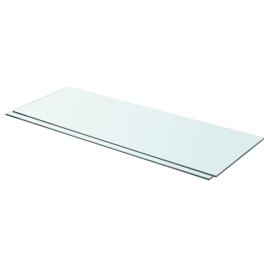 Glass panel set of 2 clear tempered glass 31.5x11.8 in